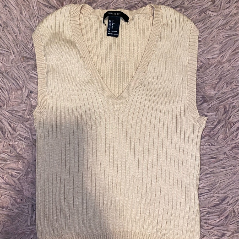 F21 blush pink crop top